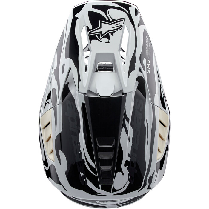 Alpinestars SM5 Motocross Helm Mineral hellgrau - dunkelgrau