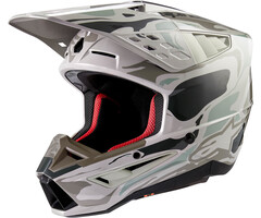 Alpinestars SM5 Motocross Helm Mineral dunkelgrau - hellgrau