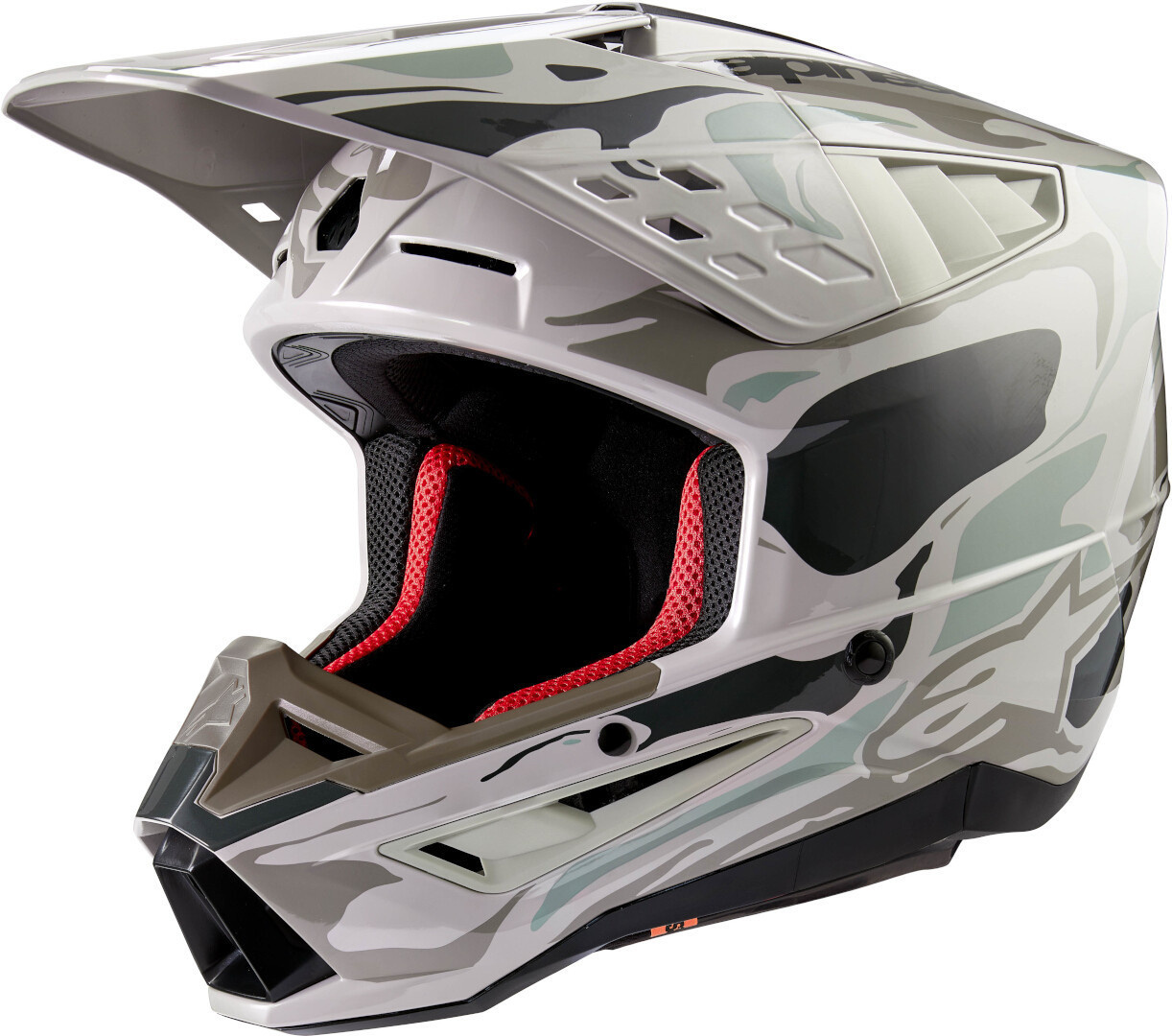 Alpinestars SM5 Motocross Helm Mineral dunkelgrau - hellgrau