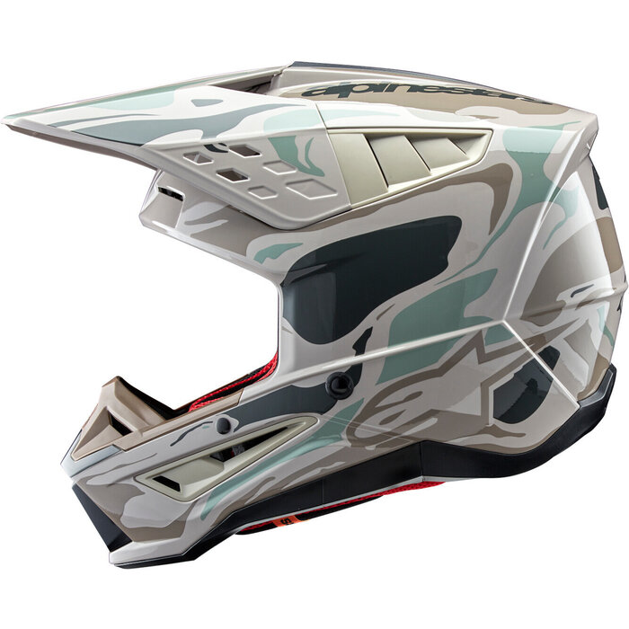 Alpinestars SM5 Motocross Helm Mineral dunkelgrau - hellgrau