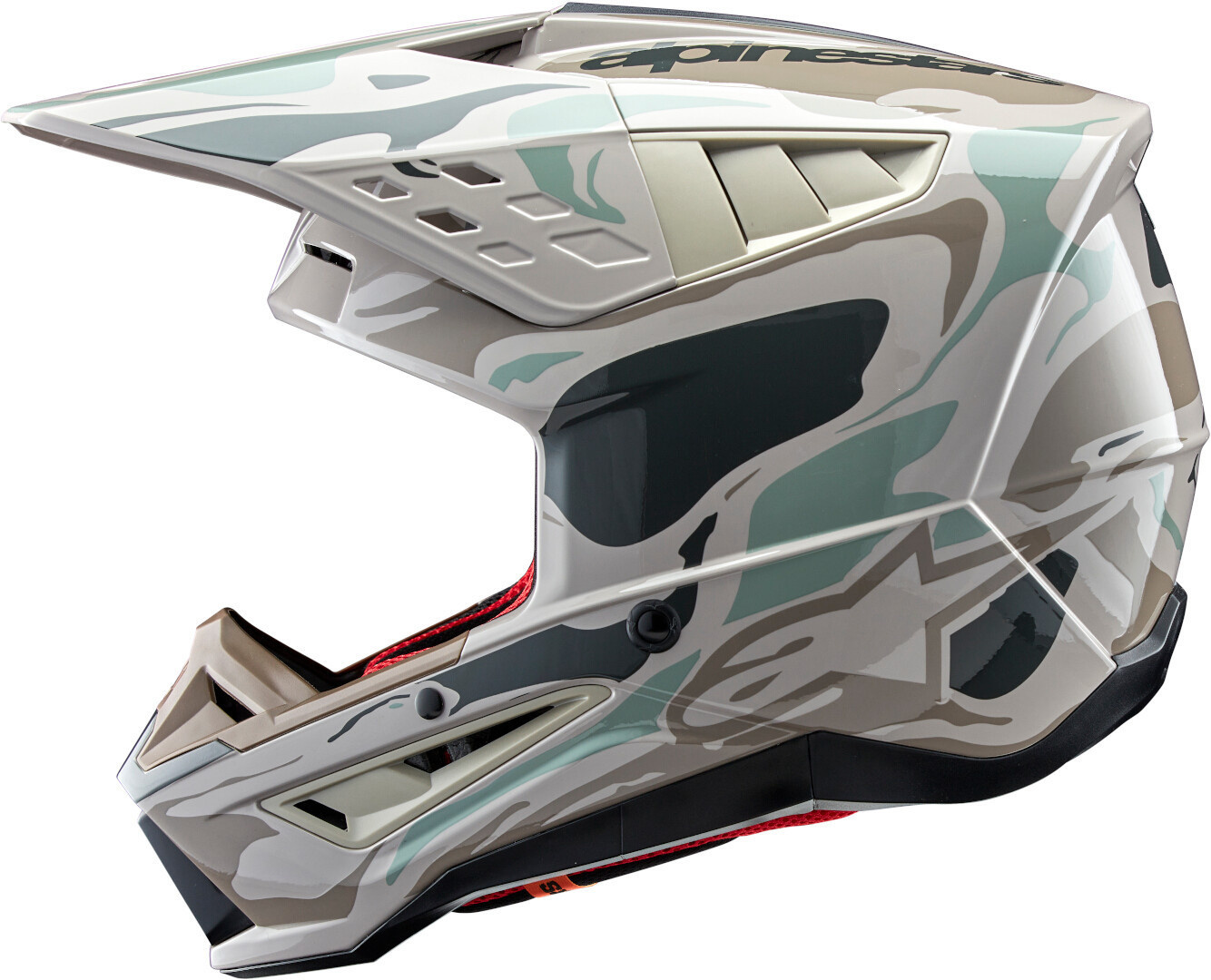 Alpinestars SM5 Motocross Helm Mineral dunkelgrau - hellgrau