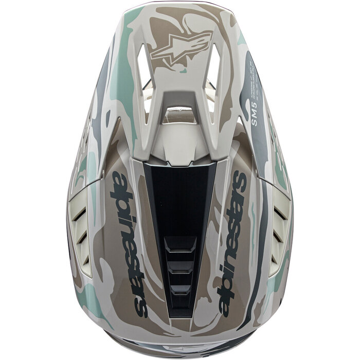 Alpinestars SM5 Motocross Helm Mineral dunkelgrau - hellgrau