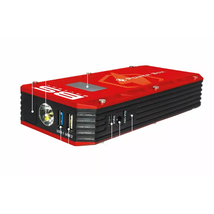 BS Battery  Starthilfe Power Box Booster PB-02 Batterie Ladegerät 12V Powerbank