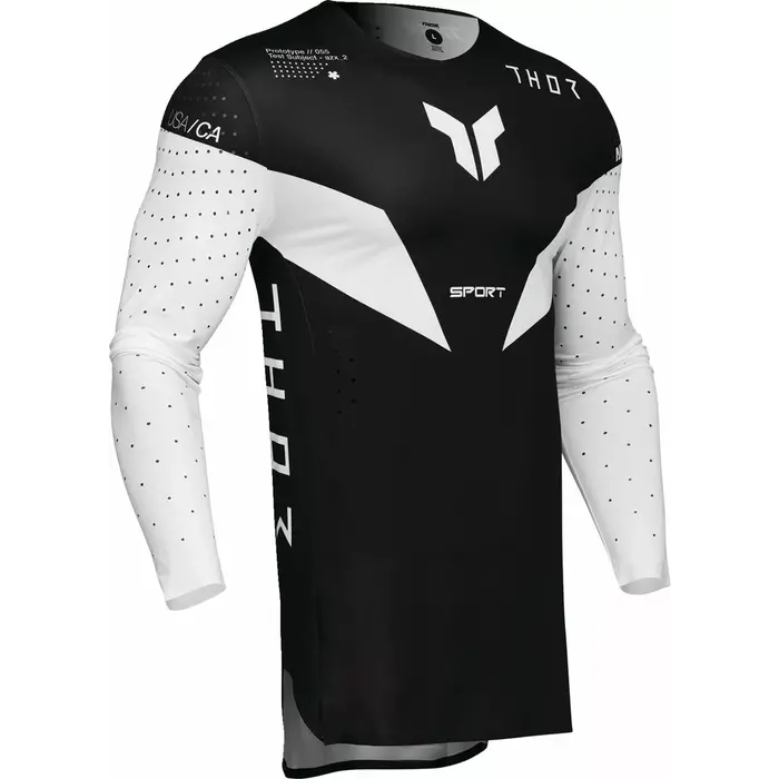 Thor Jersey Sportmode Strike schwarz weiss