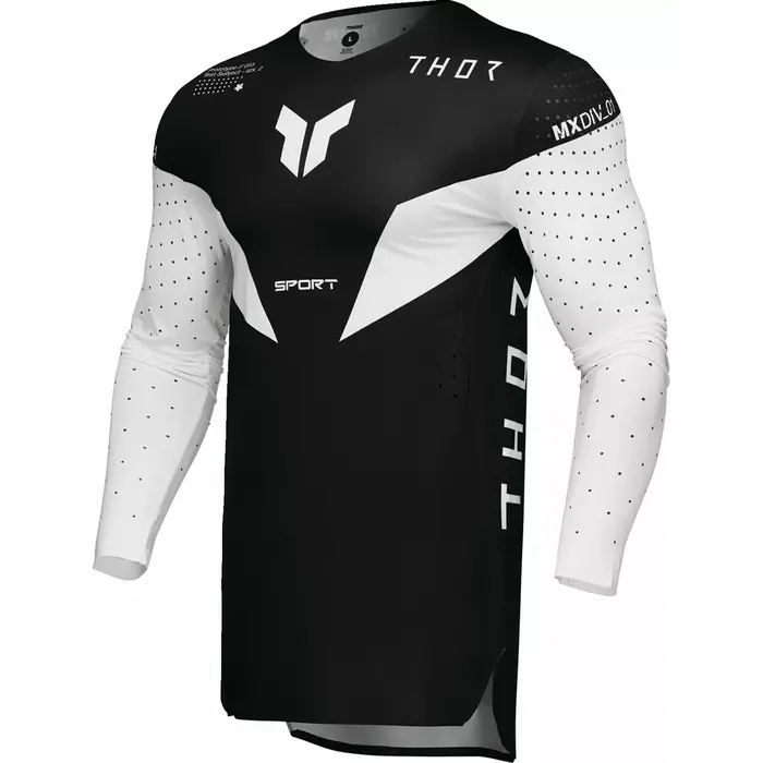 Thor Jersey Sportmode Strike schwarz weiss