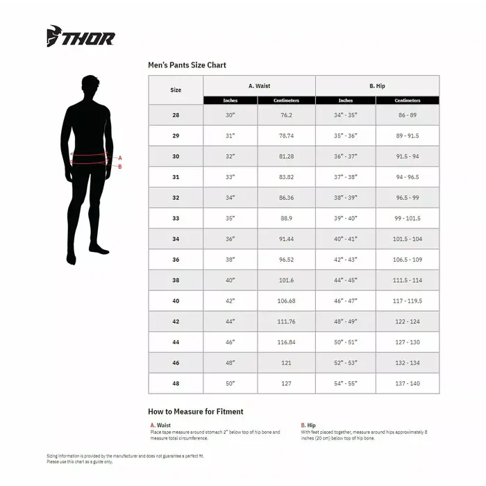 Thor Hose Sportmode Strike schwarz weiss