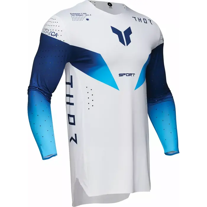 Thor Jersey Sportmode Strike blau weiss
