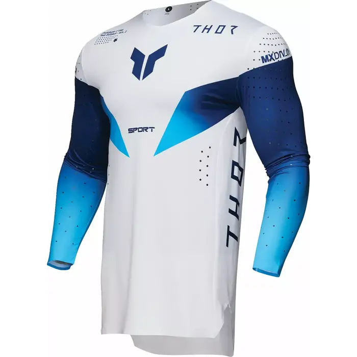 Thor Jersey Sportmode Strike blau weiss