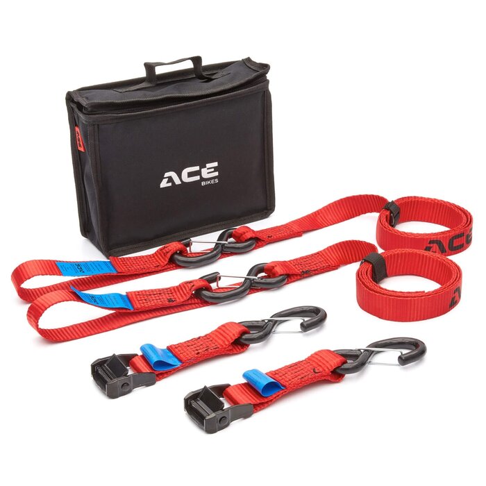 Acebikes Cam Buckle Premium Spanngurt Set inkl. Tasche