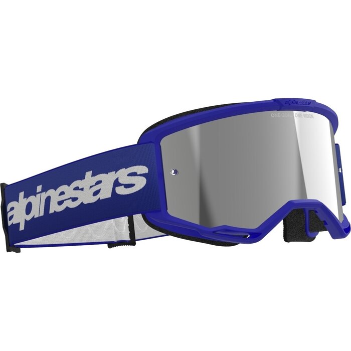 Alpinestars Vision 3 Wordmark - MX Morocross Brille blau