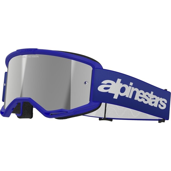 Alpinestars Vision 3 Wordmark - MX Morocross Brille blau