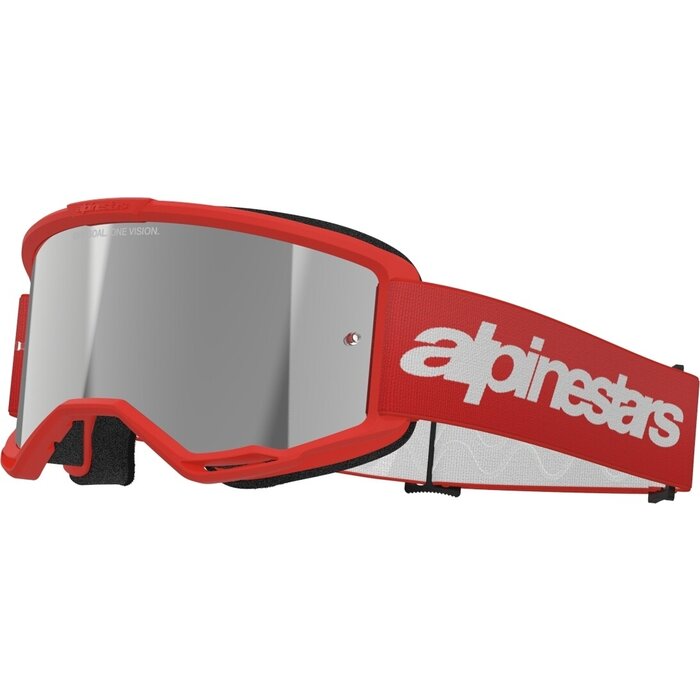 Alpinestars Vision 3 Wordmark - MX Morocross Brille rot