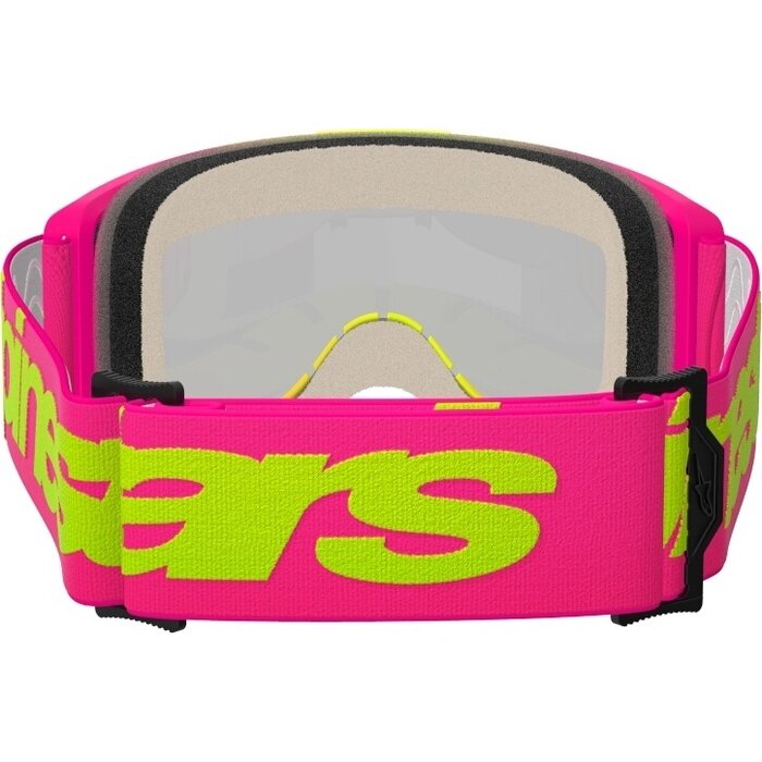 Alpinestars Vision 5 Wordmark - MX Morocross Brille pink gelb