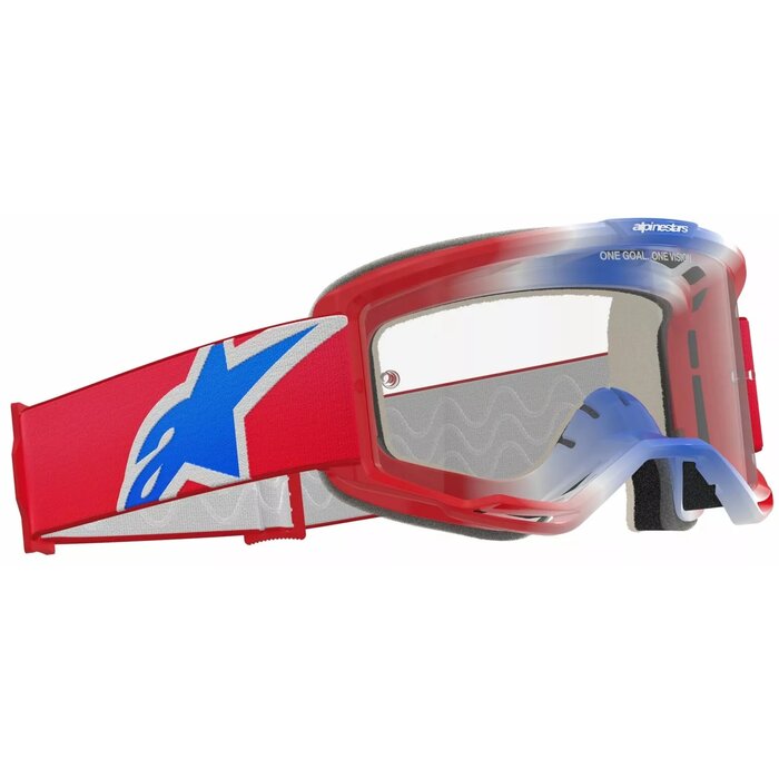 Alpinestars Vision 5 Corp - MX Morocross Brille blau rot weiss