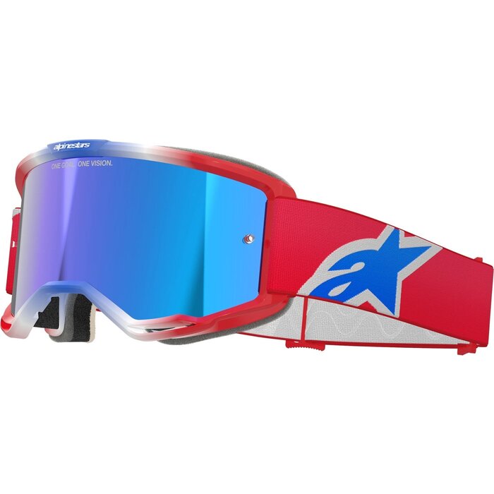 Alpinestars Vision 5 Corp - MX Morocross Brille blau rot weiss