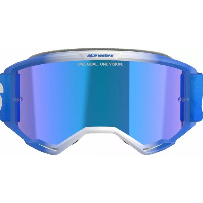 Alpinestars Vision 5 Blaze - MX Morocross Brille blau weiss