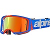 Alpinestars Vision 8 Wordmark - MX Morocross Brille rot blau