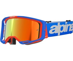 Alpinestars Vision 8 Wordmark - MX Morocross Brille rot blau