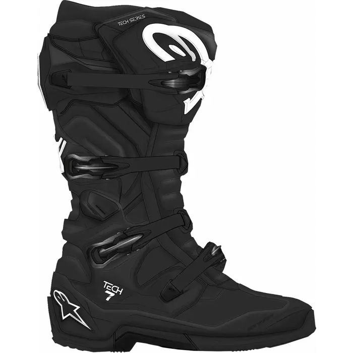Alpinestars Stiefel Tech 7 schwarz