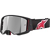 Alpinestars Supertech Corp  MX Motocross Brille schwarz rot