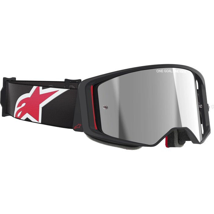 Alpinestars Supertech Corp  MX Motocross Brille schwarz rot