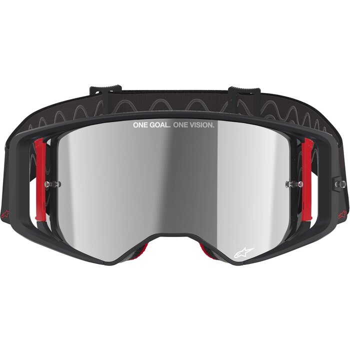 Alpinestars Supertech Corp  MX Motocross Brille schwarz rot