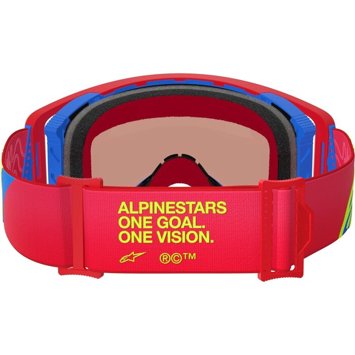 Alpinestars Supertech Corp  MX Motocross Brille rot blau