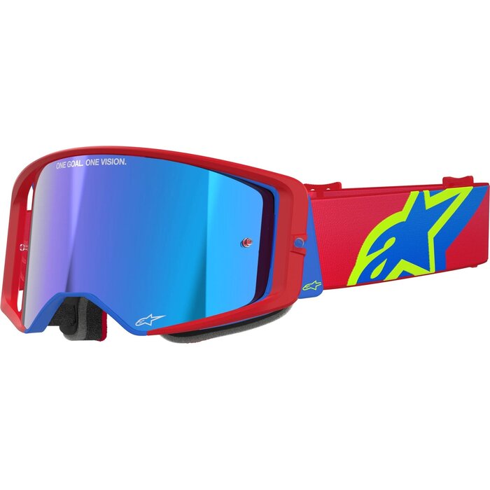 Alpinestars Supertech Corp  MX Motocross Brille rot blau
