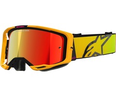 Alpinestars Vision 8 Corp - MX Motocross Brille gelb - pink