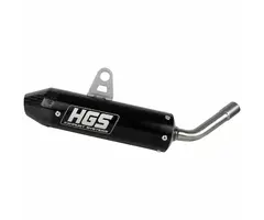 HGS Schalldämpfer KTM SX65 Bj. 24-25 / Husqvarna TC65 24-25 / GasGas MC65 Bj. 24-25 blue mit Carbon endcap