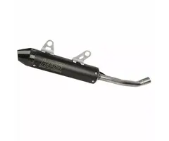 HGS Schalldämpfer Auspuff HGS KTM 125SX  Bj.  23-25 / Husqvarna TC125 Bj. 23-25 / GASGAS Bj. 24-25 BLACK mit carbon endcap
