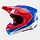 SM10 Supertech Motocross Helm Aeon ECE hellrot blau glänzend