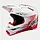 SM10 Supertech Motocross Helm Unite ECE rot weiß glänzend