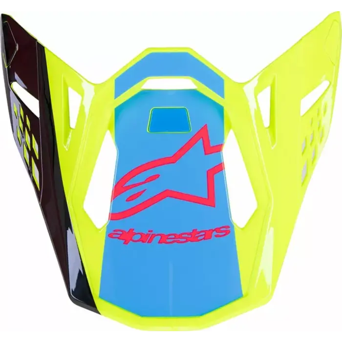 Alpinestars  Supertech M10/M8 Helm Helmschild gelb blau schwarz