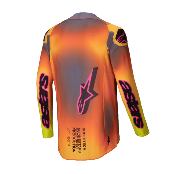 Alpinestars Jersey Supertech Lipan Trikot gelb rosa
