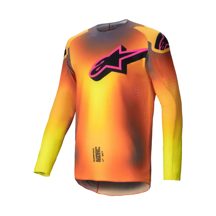 Alpinestars Jersey Supertech Lipan Trikot gelb rosa