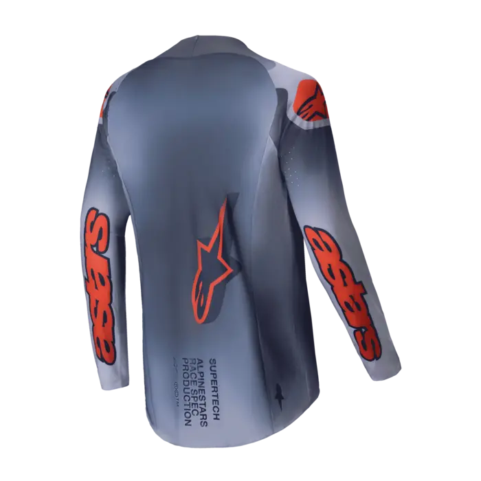 Alpinestars Jersey Supertech Lipan Trikot Grau Orange Fluo