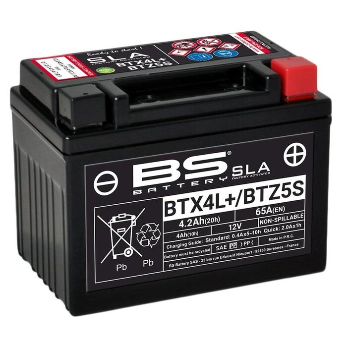 BS Battery Wartungsfreie Batterie BTX4L+/BTZ5S