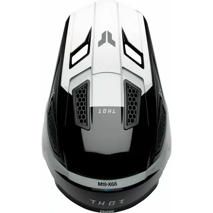 Thor Helm Fleet Storm schwarz weiß