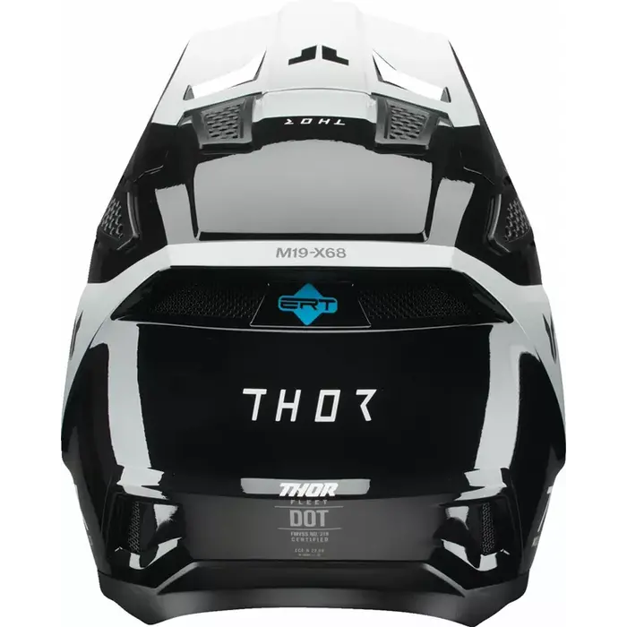 Thor Helm Fleet Storm schwarz weiß