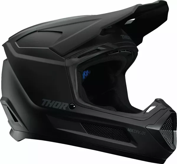 Thor Kinderhelm Fleet Blackout schwarz matt