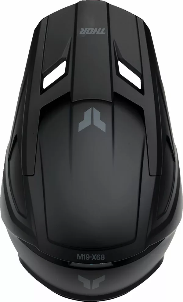 Thor Kinderhelm Fleet Blackout schwarz matt