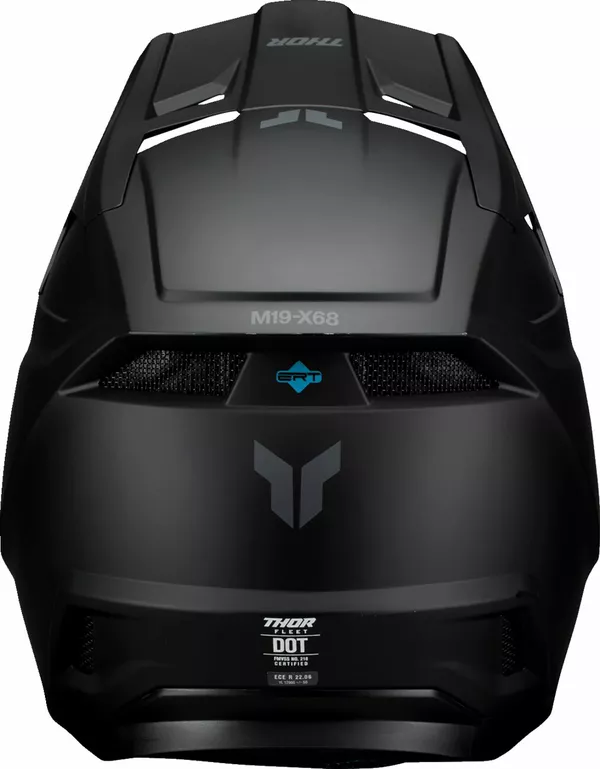 Thor Kinderhelm Fleet Blackout schwarz matt