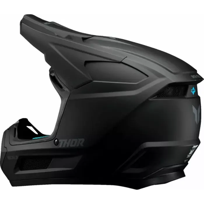Thor Kinderhelm Fleet Blackout schwarz matt