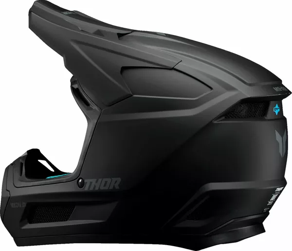 Thor Kinderhelm Fleet Blackout schwarz matt