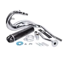 Turbo Kit Auspuff Bufanda R Chrom / CFK Optik für Beta RR 50 Enduro / Motard Bj. 21-25