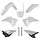 Plastik Body Kit Restyle weiß Honda CRF450 Bj. 21-24 / CRF250 Bj. 22-25