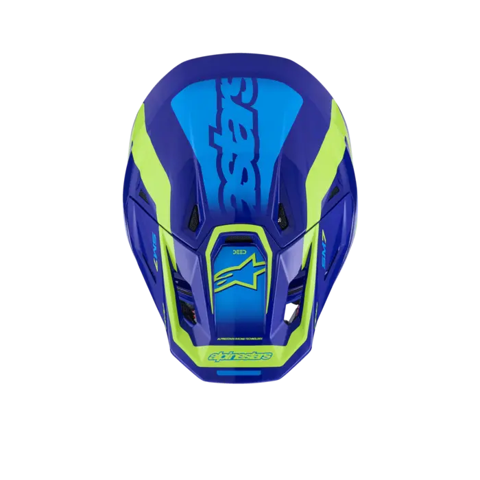 Alpinestars Supertech M7 Motocross Helm Deed ECE06 blau gelb