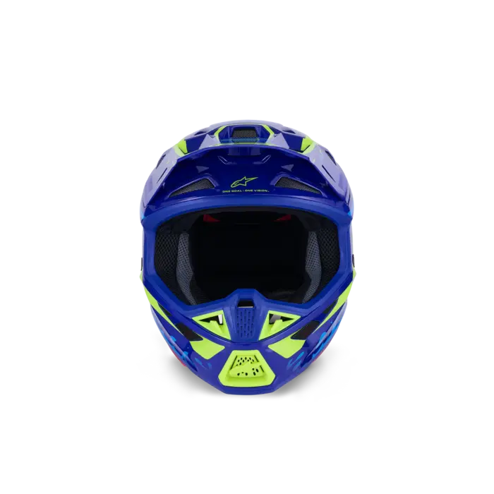 Alpinestars Supertech M7 Motocross Helm Deed ECE06 blau gelb