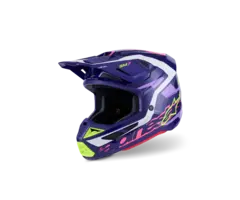 Alpinestars Supertech M7 Motocross Helm Deed ECE06 lila pink